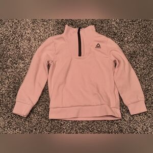 Reebok Light Pink Half-Zip Sweatshirt